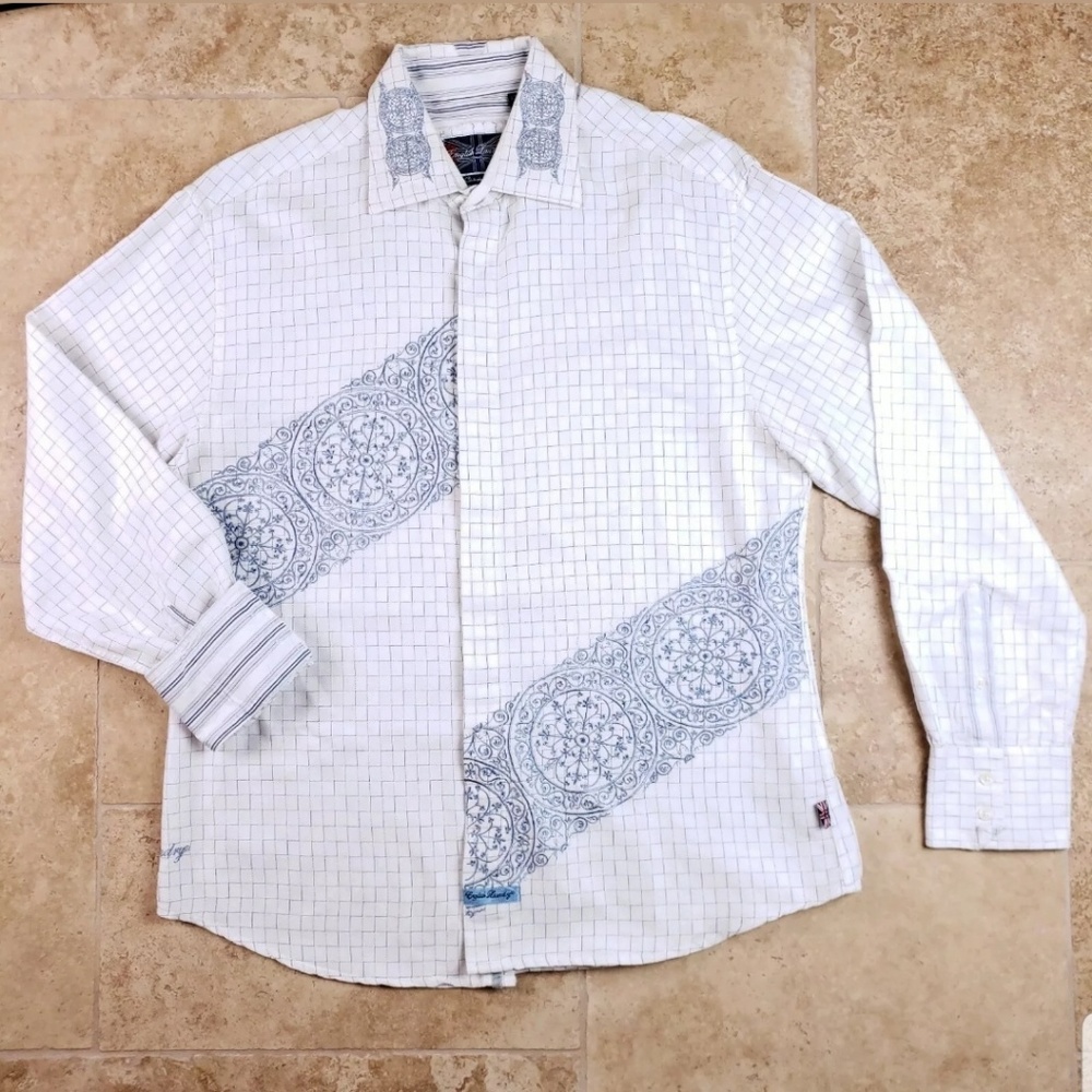 English Laundry L/S Dress Shirt Mens XL Hand Sewn